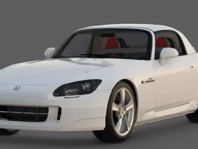 2009 Honda S2000 Ultimate Edition 3D Model  The Final VTEC Low-poly 3D model