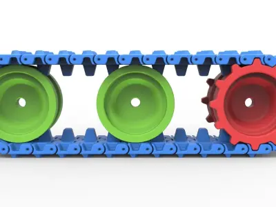 Track for toy models 3D print model
