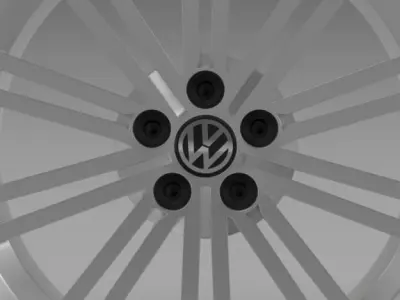 VW Polo Blue GT 2012 rim 3D model