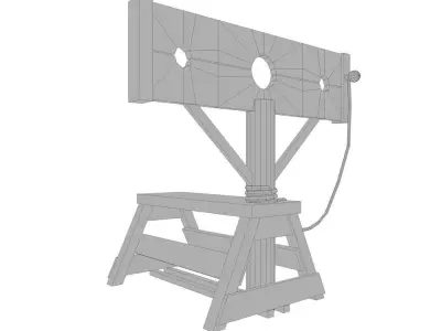 Stocks Low-poly 3D model