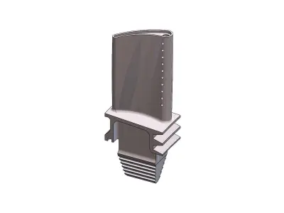 Turbine blade  3D print model