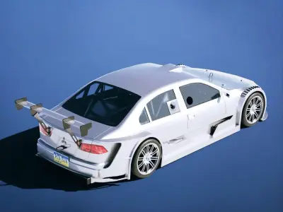 Mitsubishi Lancer Touring Race 2018 Low-poly 3D model