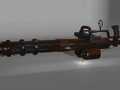 M134 minigun 3D model buy