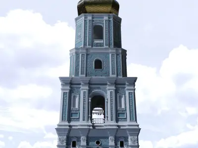 Kyiv Ukraine Saint Sophia Cathedral  UNESCO World Heritage  3D model