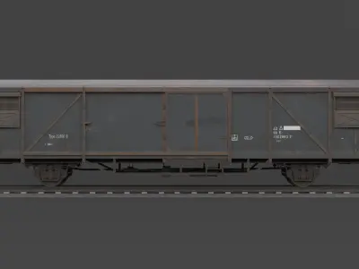 Boxcar 3D model
