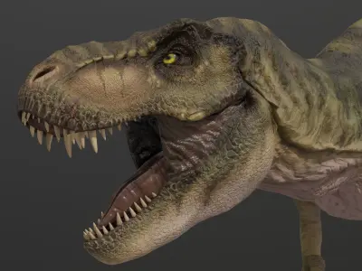 T REX Low-poly 3D model