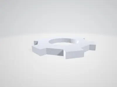 Minimalistic models of mechanisms and factory Pack Low-poly 3D model