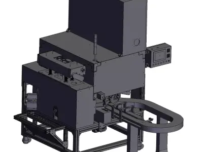 Mascara Filling and Capping Machine  3D model
