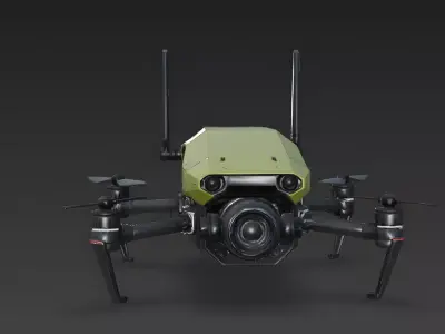 Realistic Tactical Drone 3D Model Low-poly 3D model