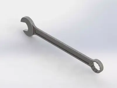 Chave Combinada 25mm Combination Key 3D model