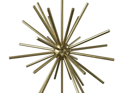  Burnt Brass Spiky Sculpture Home Decor Model 