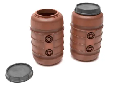 Tatooine Barrels 1-12 scale Blackseries 3D print model