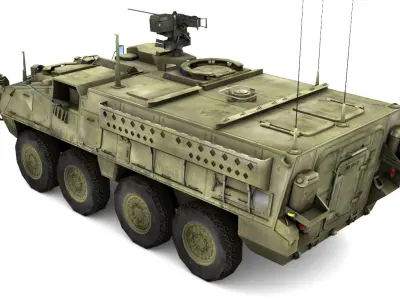 M1126 Stryker IVC Low-poly 3D model