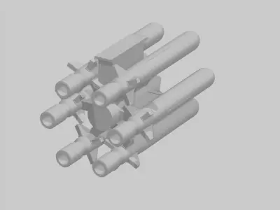 Kalibr Missile Wheel 3D print model