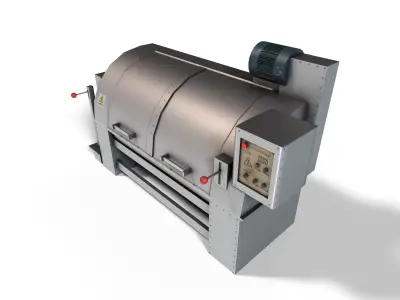 Washing machine industrial Low-poly 3D model