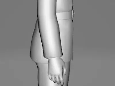 STAR WARS Grand Moff Tarkin - Low Poly Game - FBX MODEL Low-poly 3D model