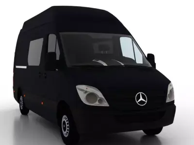 Mercedes Benz Sprinter L2H3 2009 Crew Van EU 3D model