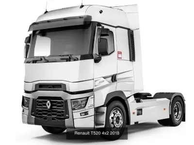 Modern truck set 1 3D Model Pack