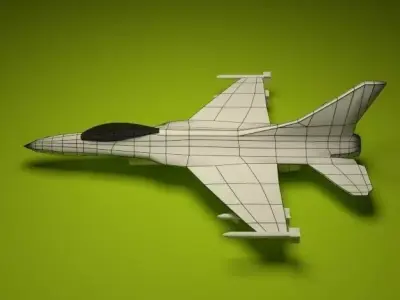General Dynamics F-16 Free low-poly 3D model