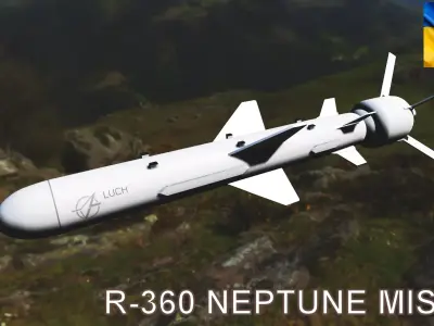 R-360 Neptune Missile Low-poly 3D model