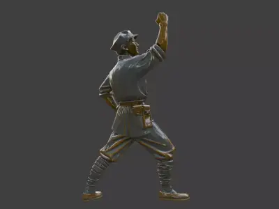 Military sculpture warrior  military battle war hero  soldier 3D print model purchase