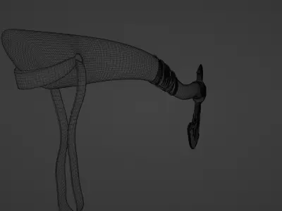 Old military ax  3D model