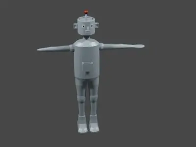 low poly 3d robot Free low-poly 3D model