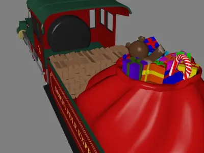 Toy Train North Pole Express  3D model