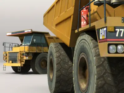 Dumper Truck Low-poly 3D model