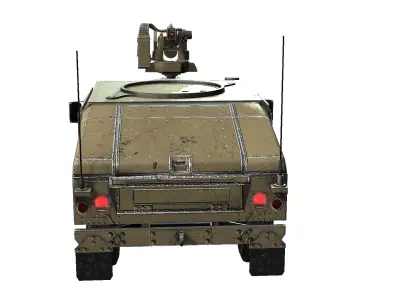 Humvee Low-poly 3D model purchase