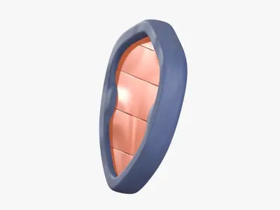 Shield 3D Illustration 3D model purchase