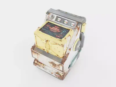 Computer control 3D model 3D model