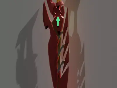 Pyras Aegis Sword Xenoblade Free 3D model