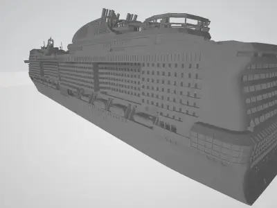 MSC Grandiosa cruise ship 3D print model 3D print model