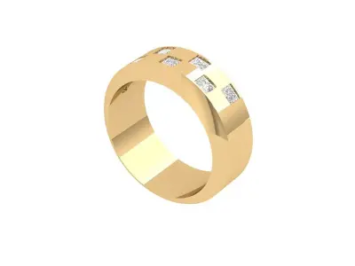 Solitaire Princess Band 3D print model
