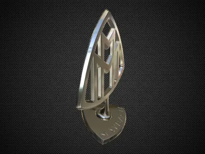 maybach logo 3D model by 3dlogoman