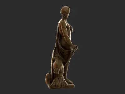 Roman Imperator - Gold Low-poly 3D model
