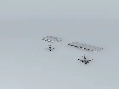 BKPR/LYPR Prishtina International Airport Kosovo Free 3D model