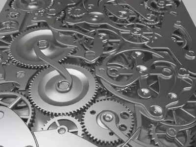 Old Mechanism Low-poly 3D model