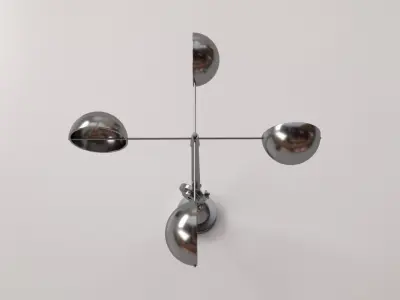 Anemometer metal weather vane 3D model