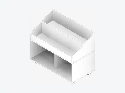 Book Box - Library - Integral - Big Picture Book Low-poly 3D model