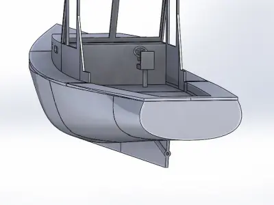 Lobster Boat  3D print model
