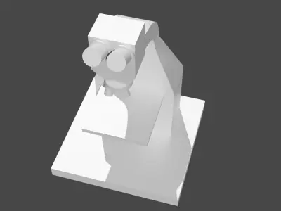 Biology Microscope Free low-poly 3D model