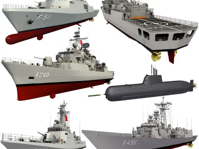 TURKISH NAVAL FORCES 3D model