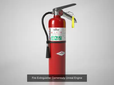 Fire Safety Devices - Extinguisher and Alarm Pull Station 3D Model Pack