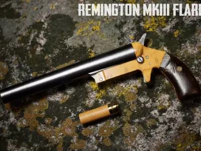 Remington MkIII Flare Gun Low-poly 3D model