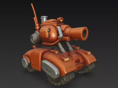Metal Slug Tank 01 Free 3D print model