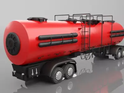 Tanker truck 3D model