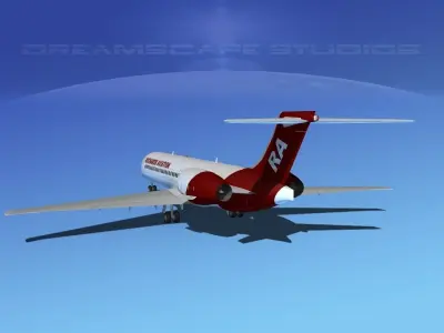 Boeing 717-200 Richards Aviation 3D model