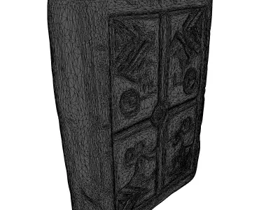 SciFi Glowing Rune Stone Tablet 3D model